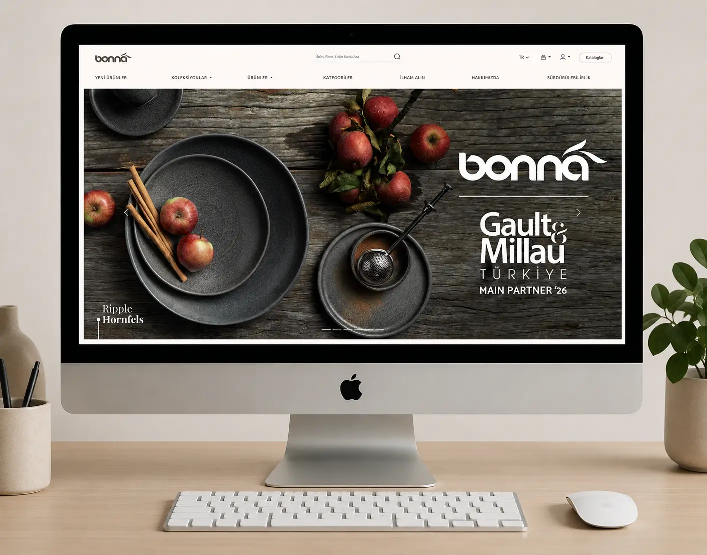 Bonna ürün keşfi ve katalog ekranı