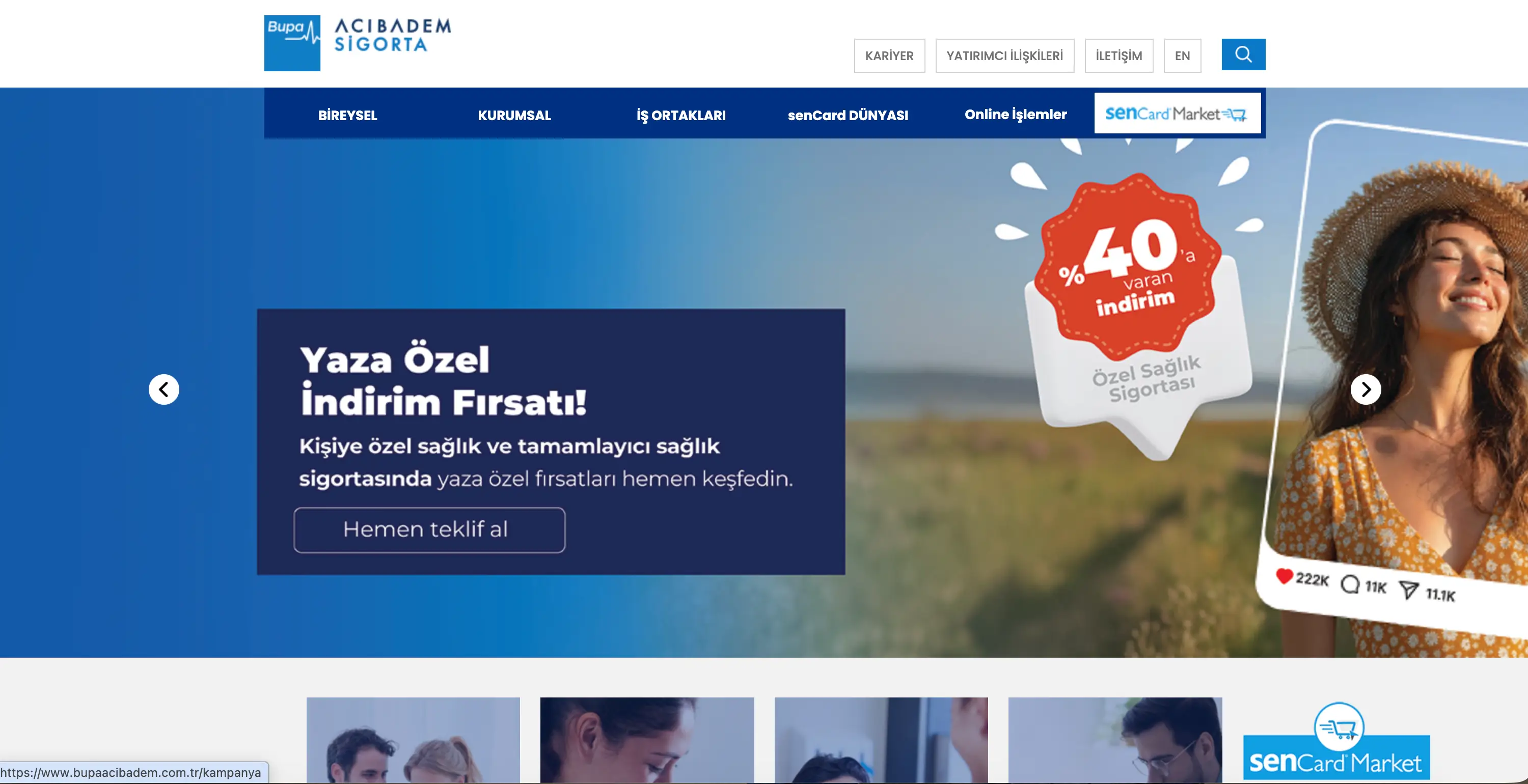 Bupa Acıbadem Sigorta legacy system screens