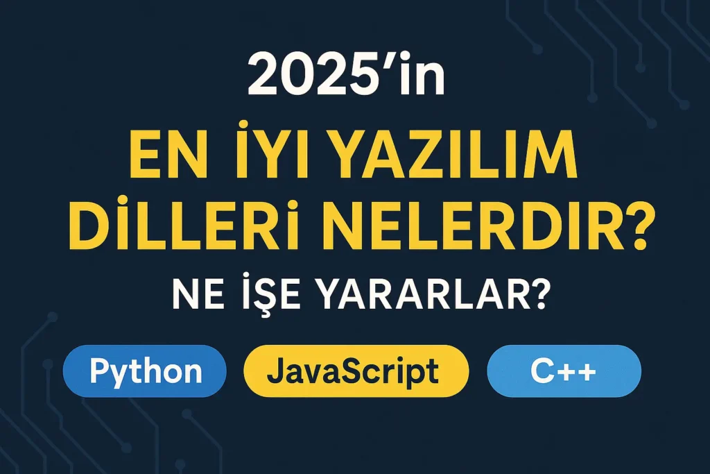 en iyi yazılım dilleri 2025 - most idea