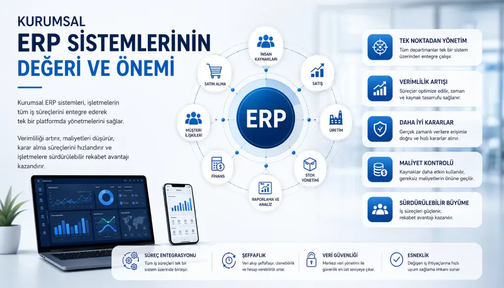 erp sistemlerinin degeri ve onemi