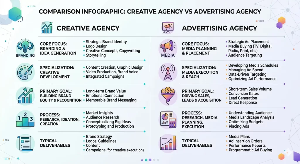kreatif ajans ile reklam ajansı farkı